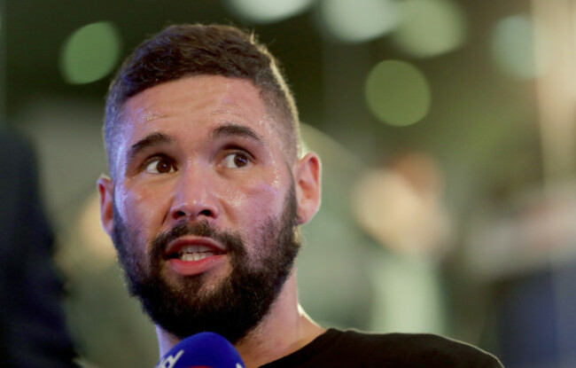 Oleksandr Usyk and Tony Bellew Public Work Out - National Football Museum