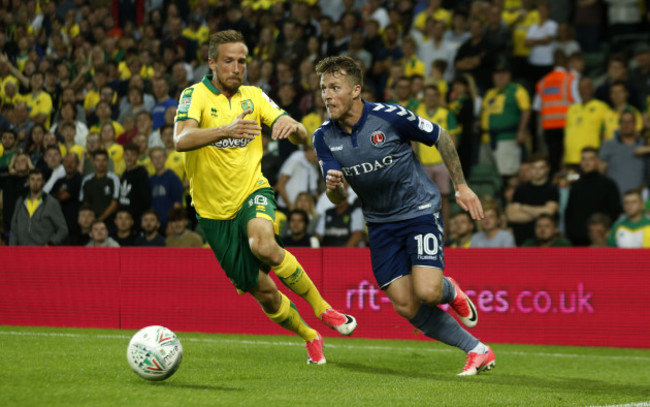 Norwich City v Charlton Athletic - Carabao Cup - Second Round - Carrow Road