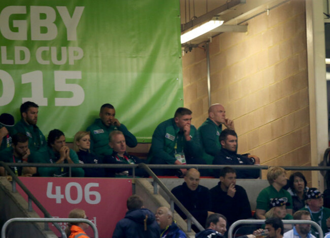 Ireland&Otilde;s Paul O'Connell watches on during the match