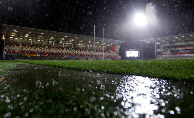 A view of the Kingspan Stadium before the game