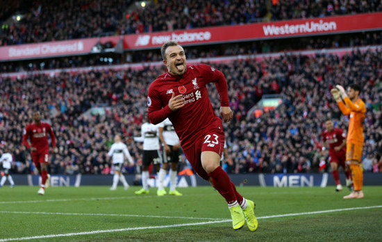 Liverpool v Fulham - Premier League - Anfield