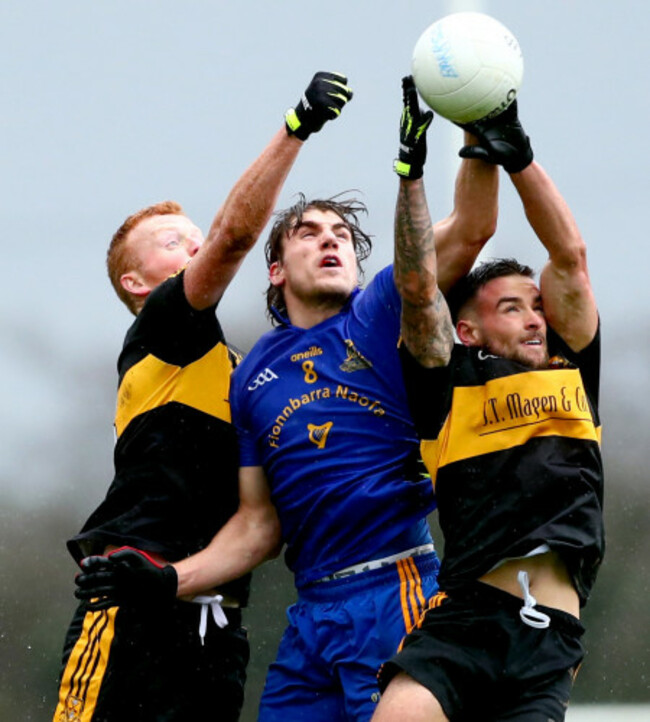 Johnny Buckley and Michael Burns with Ian Maguire