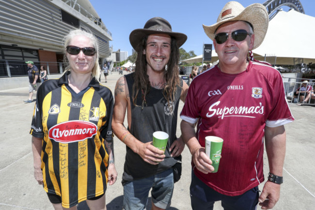 Kilkenny and Galway fans before the game
