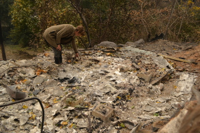 Northern California Wildfire Power Line