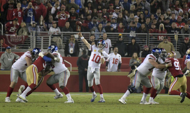 NFL: New York Giants at San Francisco 49ers