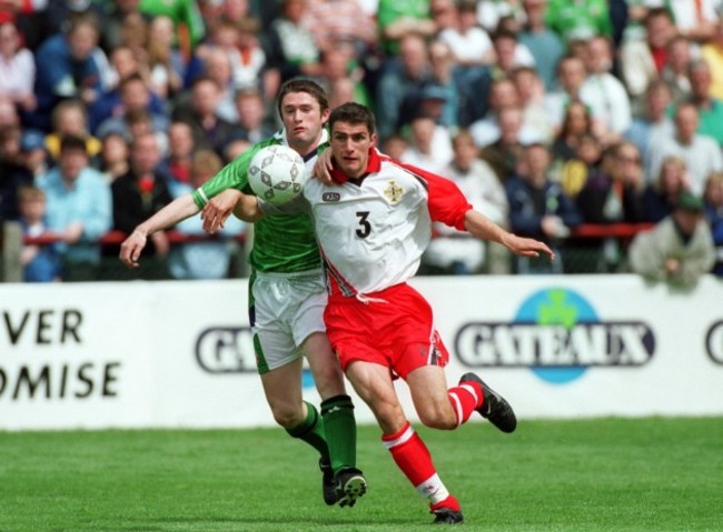 Aaron Hughes/Robbie Keane 29/5/1999