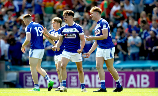 Finbarr Crowley celebrates at the final whistle