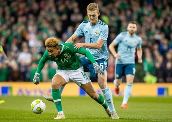 Callum Robinson with George Saville