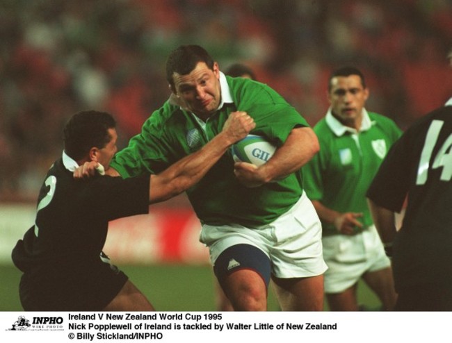 Nick Popplewell Walter Little Ireland V New Zealand World Cup 1995