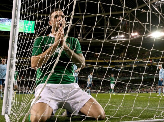 Shane Duffy after Bailey Peacock-Farrell makes a fingertip save