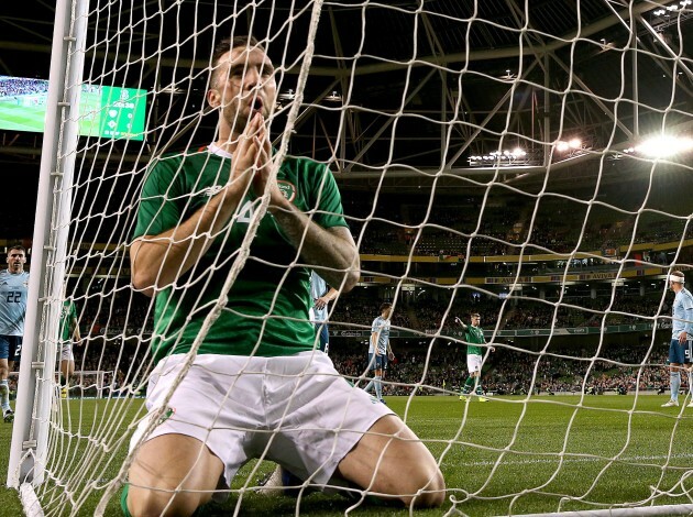 Shane Duffy after Bailey Peacock-Farrell makes a fingertip save