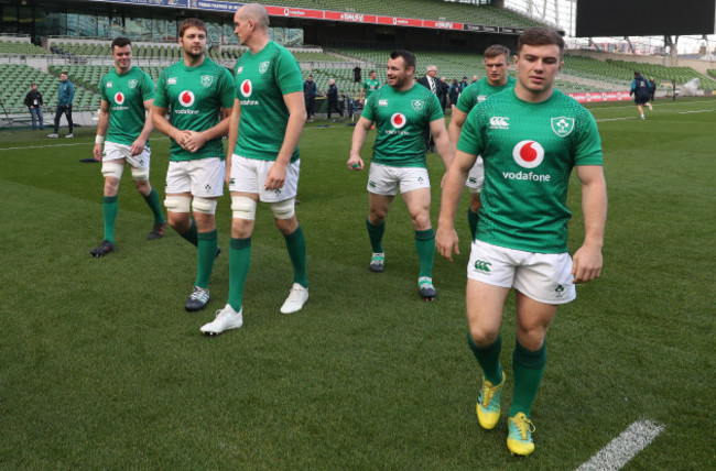 James Ryan, Iain Henderson, Devin Toner, Cian Healy, Josh van der Flier and Luke McGrath