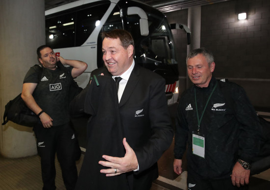 Steve Hansen arrives