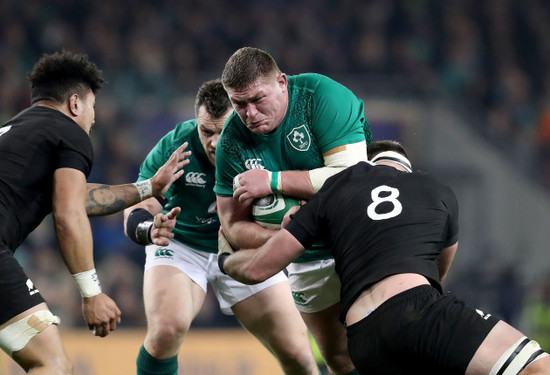 Tadhg Furlong with Kieran Read