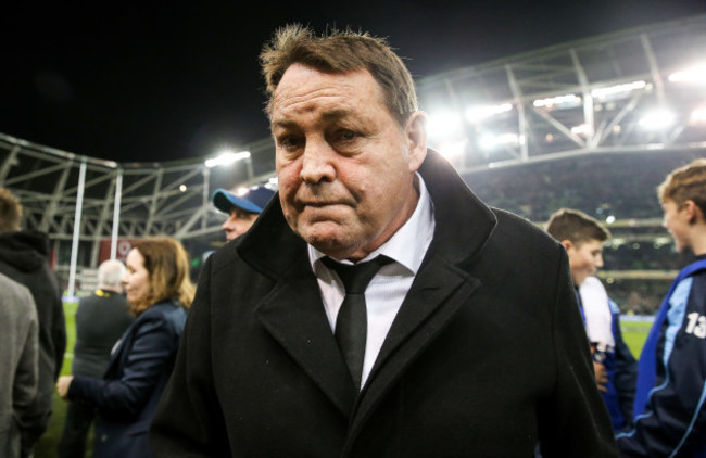 Steve Hansen dejected after the game