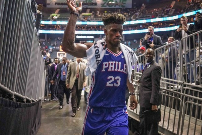 NBA: Philadelphia 76ers at Charlotte Hornets