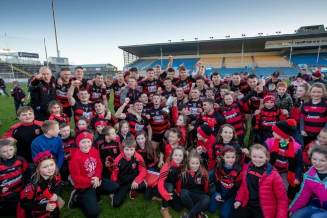 Ballygunner celebrate winning with fans