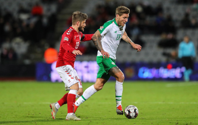 Jeff Hendrick with Lasse Schone