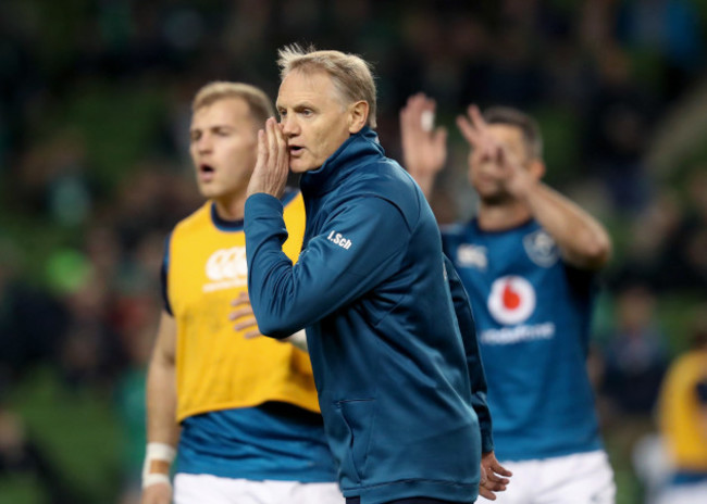 Joe Schmidt before the game