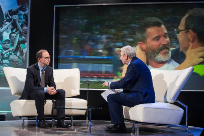 Martin O'Neill with Tony O'Donoghue