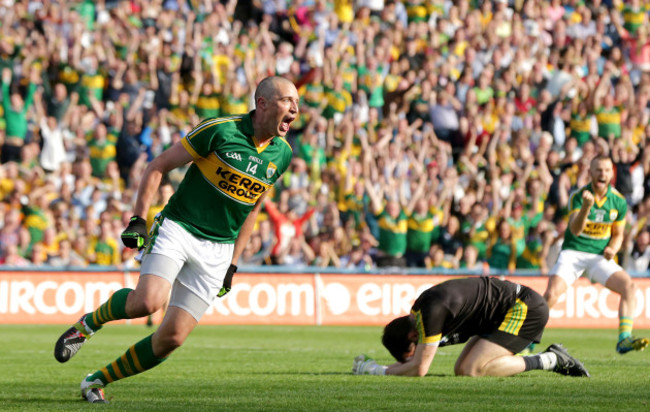 Kieran Donaghy celebrates scoring a goal