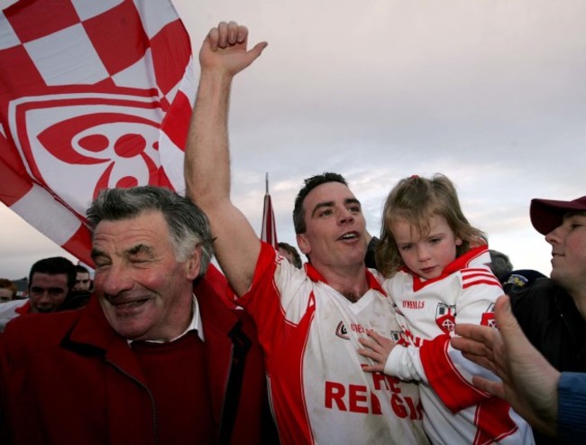 Padraic Joyce with his daughter Ava