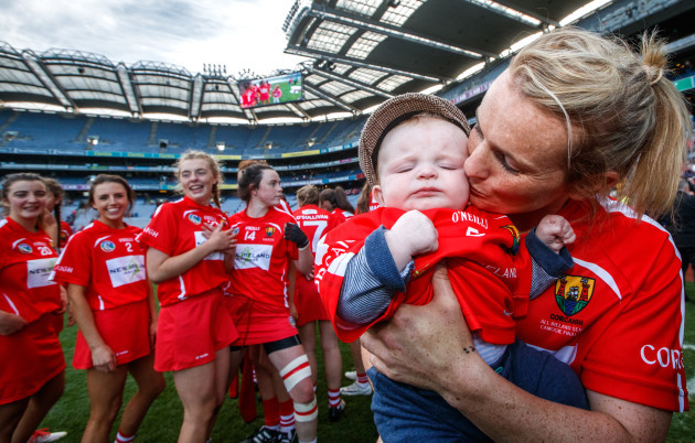 Briege Corkery and her son Tadhg Scannell
