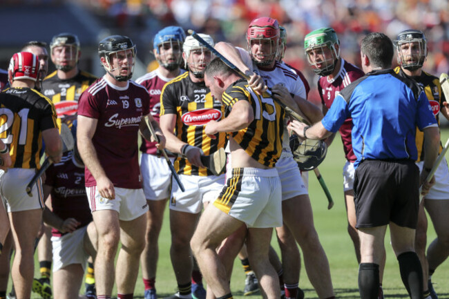 Tempers flare in the second half