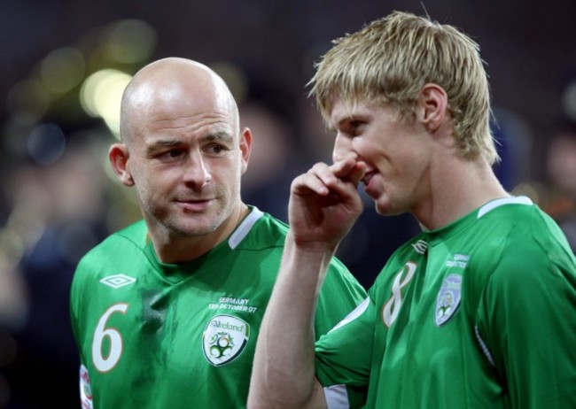 Lee Carsley and Andy Keogh