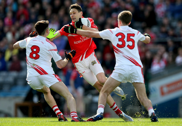 Conor Shanagher with Marc O'Conchuir and Conchuir O'Suilleabhain