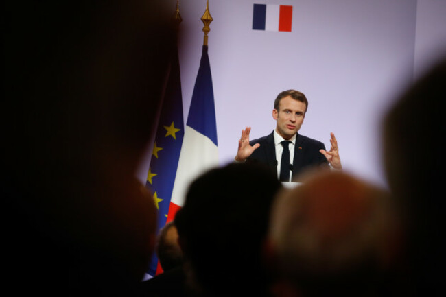 Reception for France's mayors at the Elysee Palace - Paris