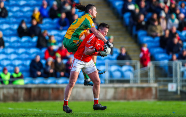 Cillian O’Connor with Kieran Molloy