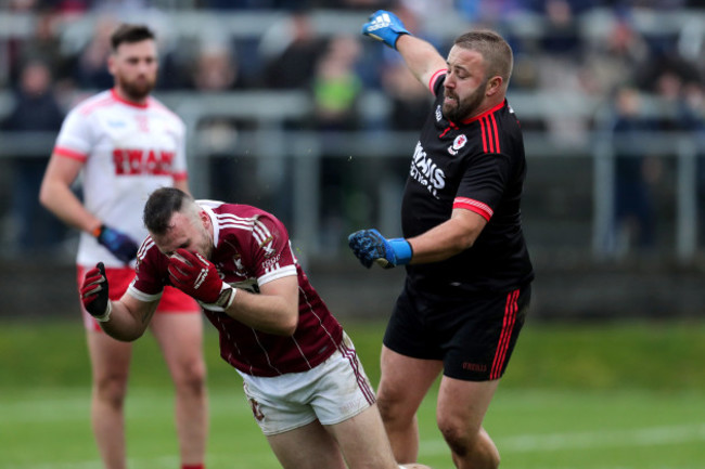 Tempers flare between Robert Moore and Aidan McElligot