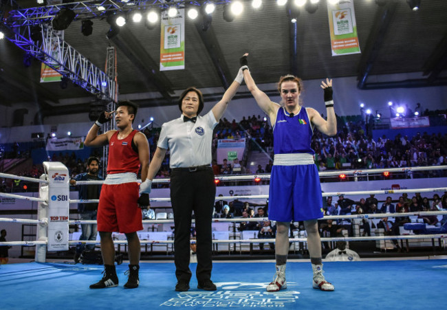 Kellie Harrington is victorious over Sudaporn Seesondee 24/11/2018