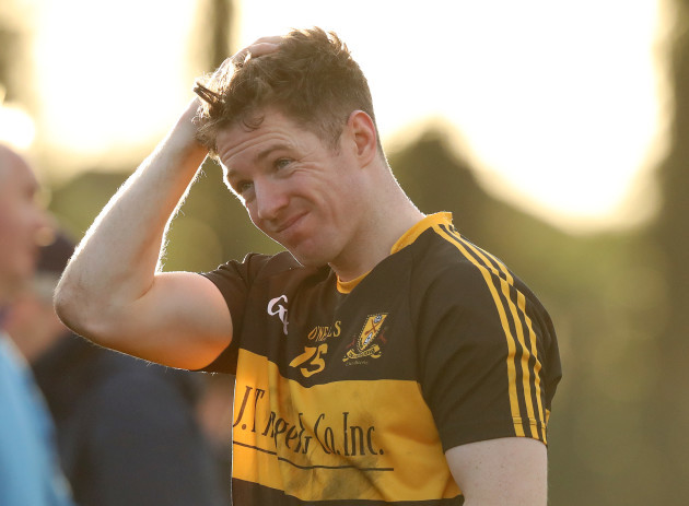 KIeran O'Leary dejected after the game