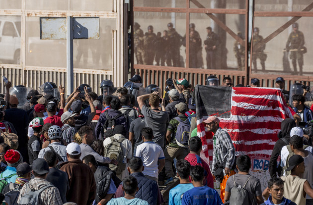 Migrants at US border