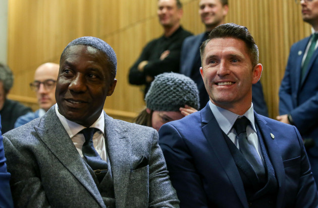Terry Connor with Coach Robbie Keane