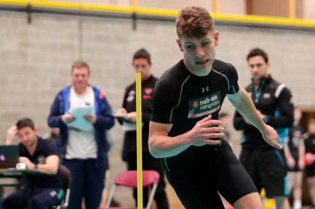 Rory Egan during the agility run