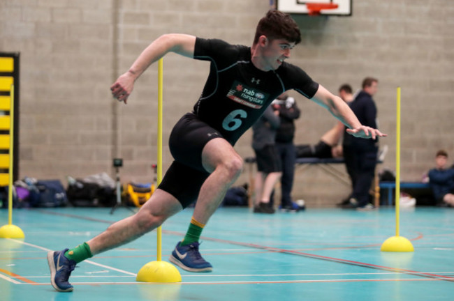 Jason Scully during the agility run