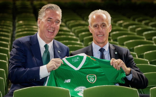 John Delaney with Mick McCarthy