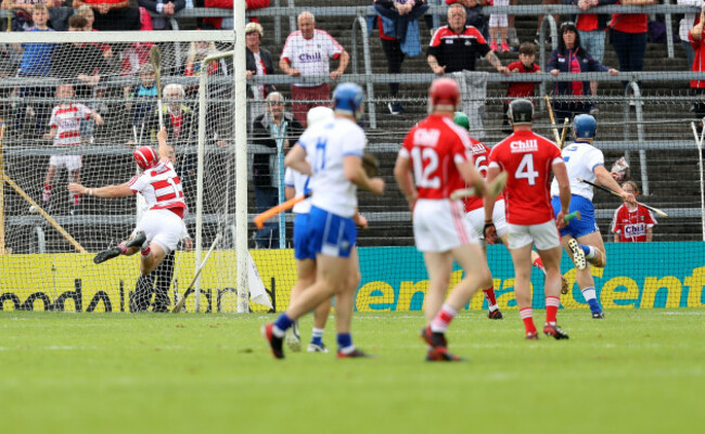 Michael Walsh scores a goal