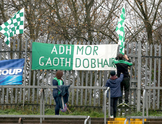 Gweedore supporters arrive at Healy Park