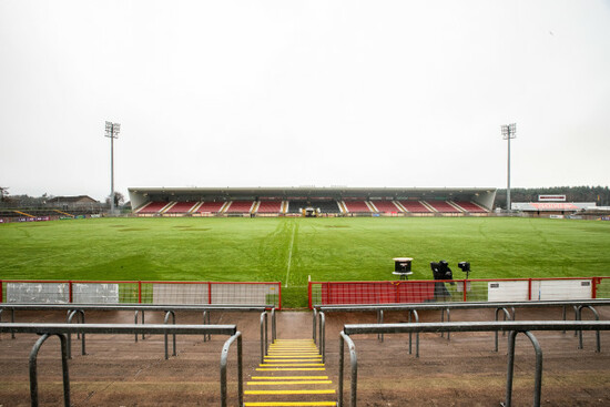 A general view of Healy Park