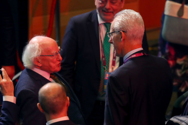 Michael D Higgins and Mick McCarthy