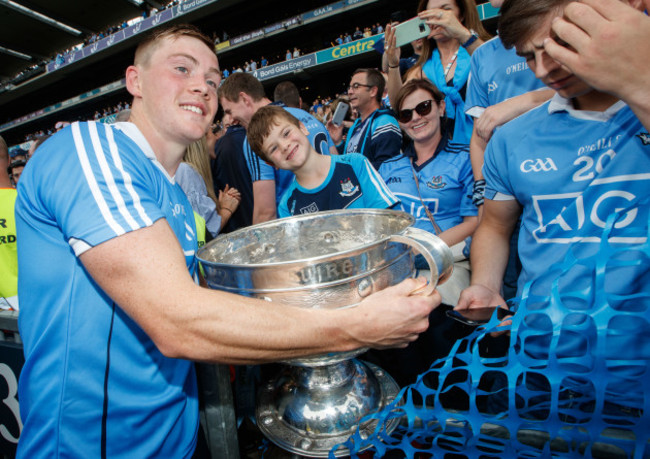 Con O'Callaghan celebrates with fans