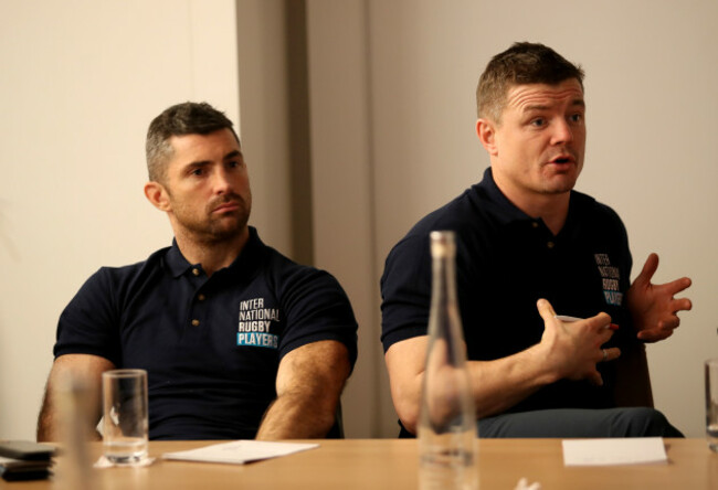 Brian O’Driscoll makes a point