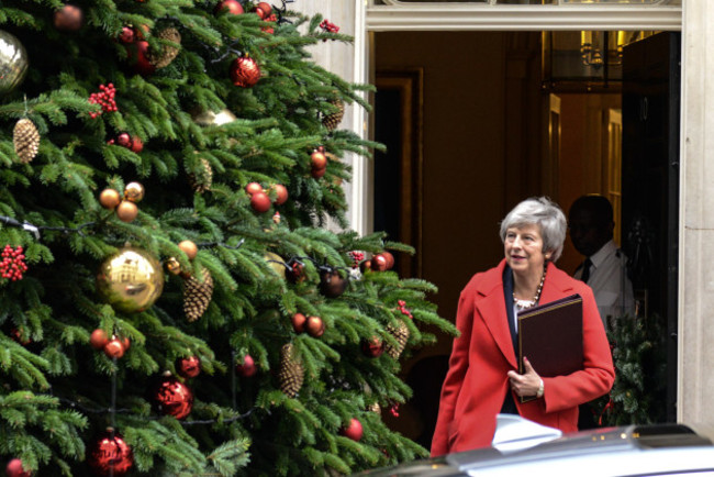 UK: Prime Minister Theresa May in Downing Street