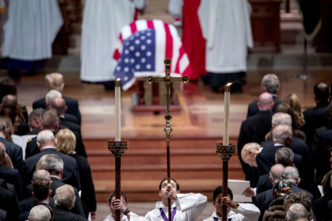 DC: State Funeral for Former President George H.W. Bush at the National Cathedral