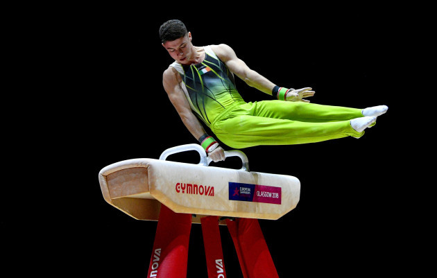 Rhys McClenaghan on his way to winning the gold medal