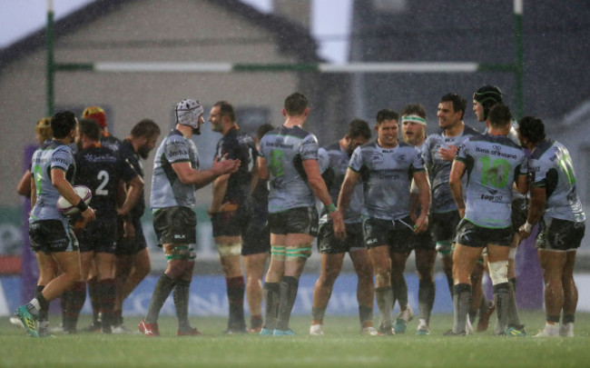 Connacht celebrate a penalty